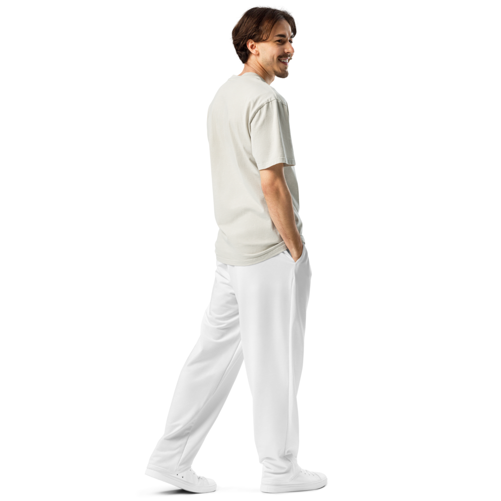 Highly Favored Unisex Fleece HF Joggers White